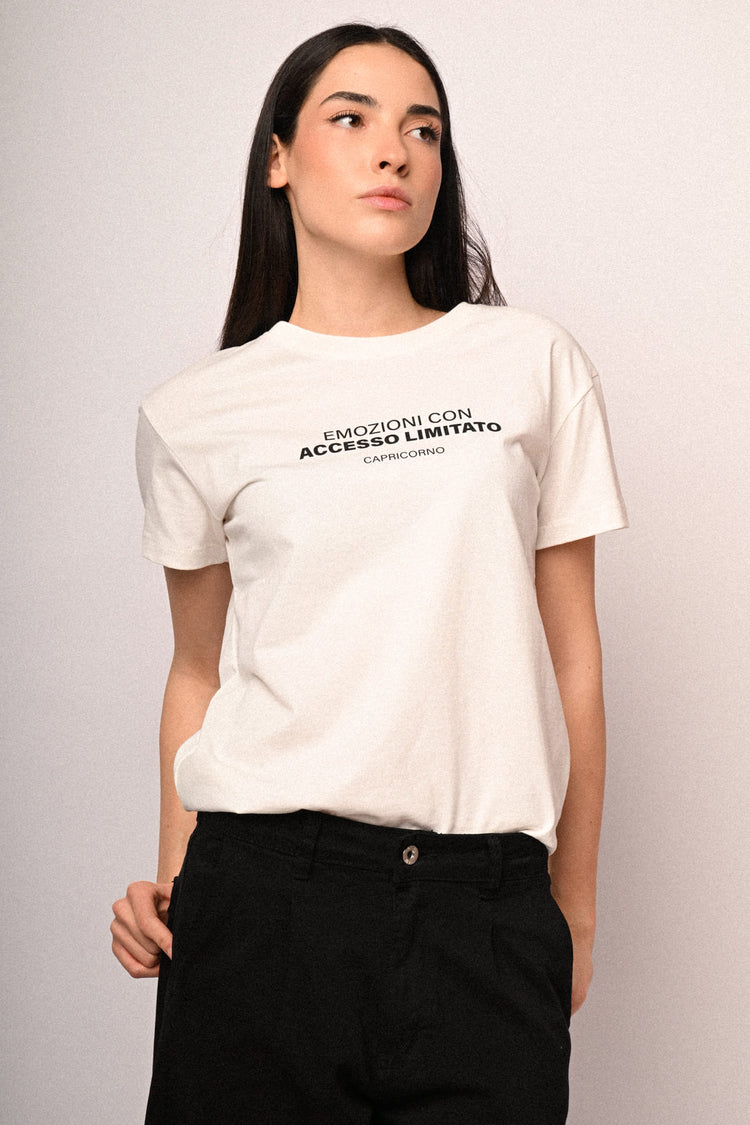 T-shirt Capricorno con scritta