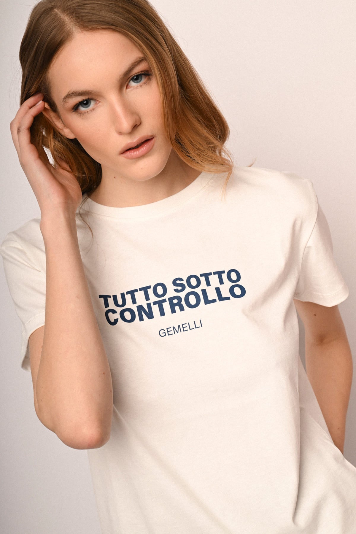 T-shirt Segni Zodiacali Gemelli in cotone