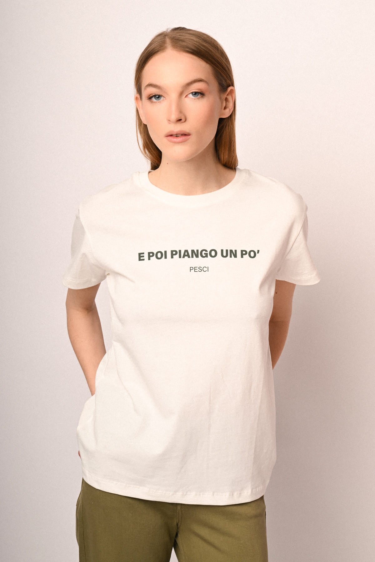 T-shirt Segni Zodiacali Pesci in cotone