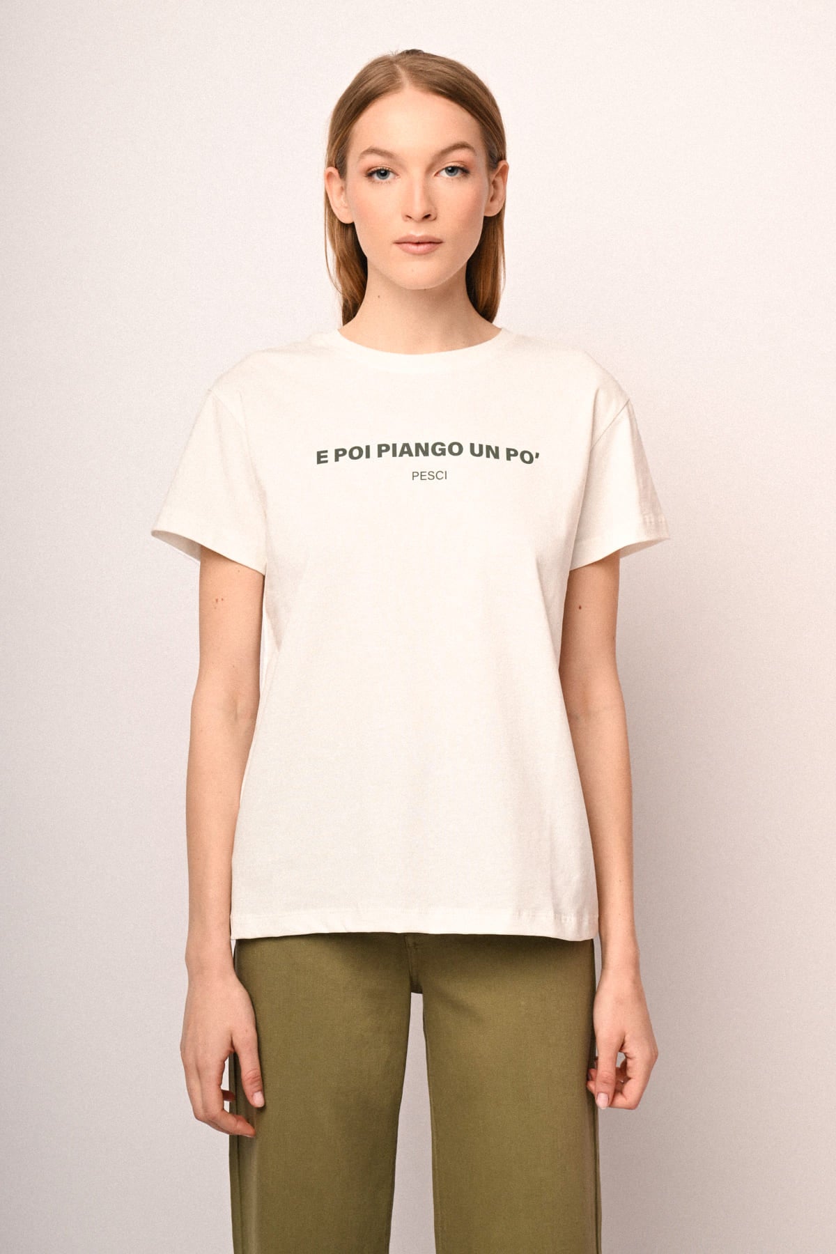 T-shirt Segni Zodiacali Pesci in cotone
