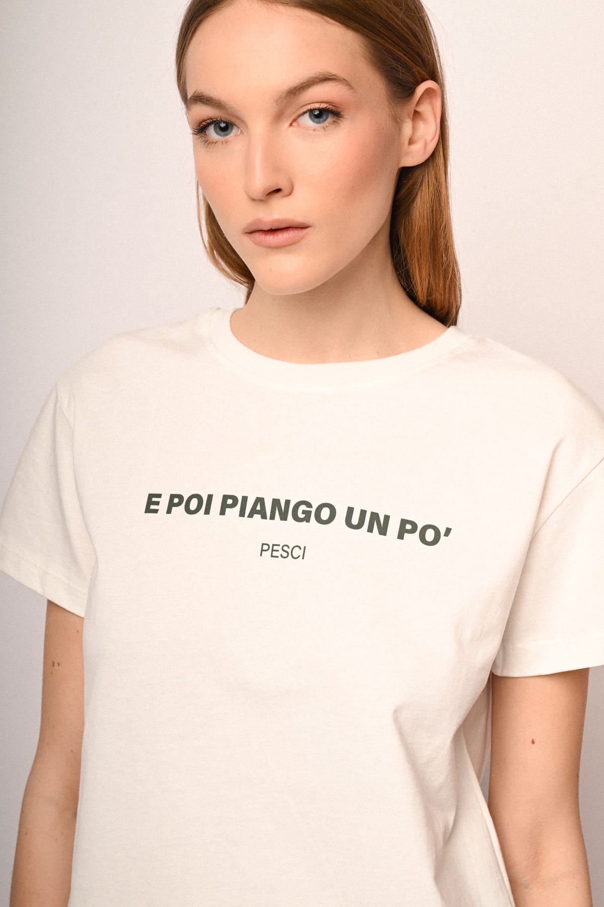T-shirt Segni Zodiacali Pesci in cotone