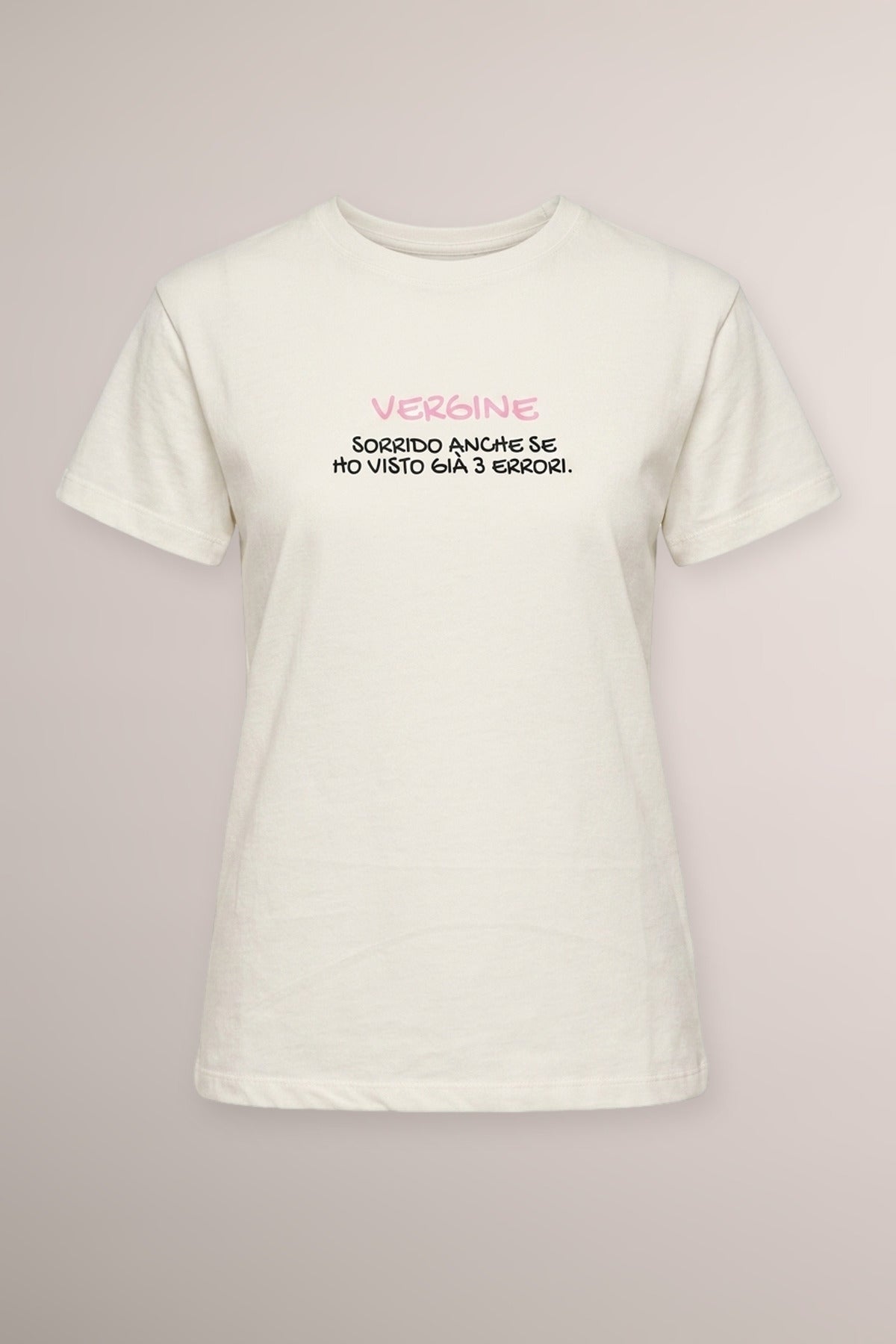 T shirt Vergine in cotone bianco