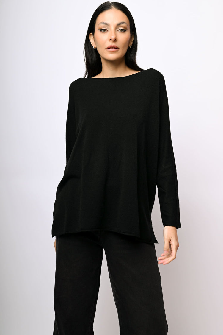 Pull oversize con spacchetti
