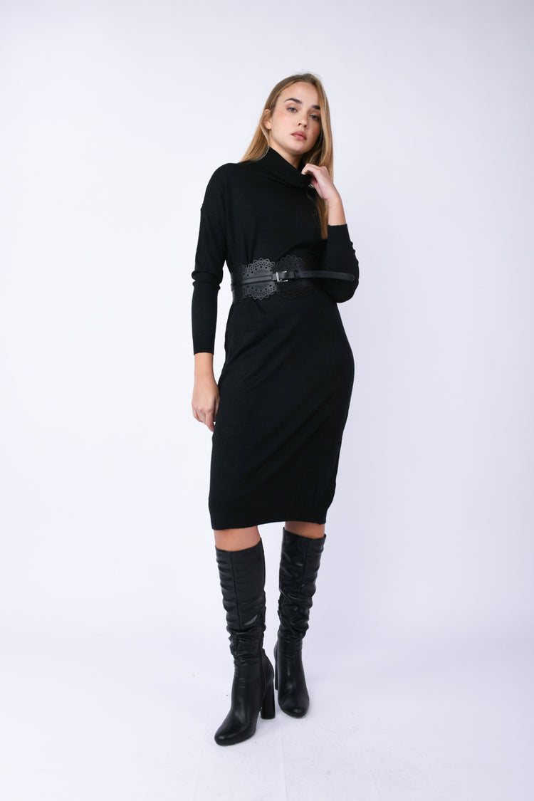 Abito midi in maglia