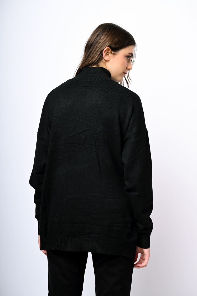 Lupetto oversize e asimmetrico