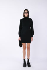 Mini abito in maglia a costine