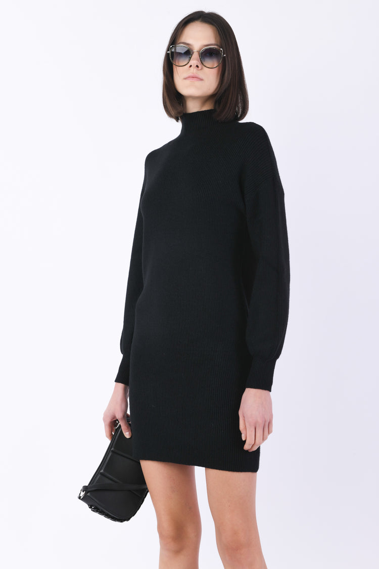 Mini abito in maglia a costine