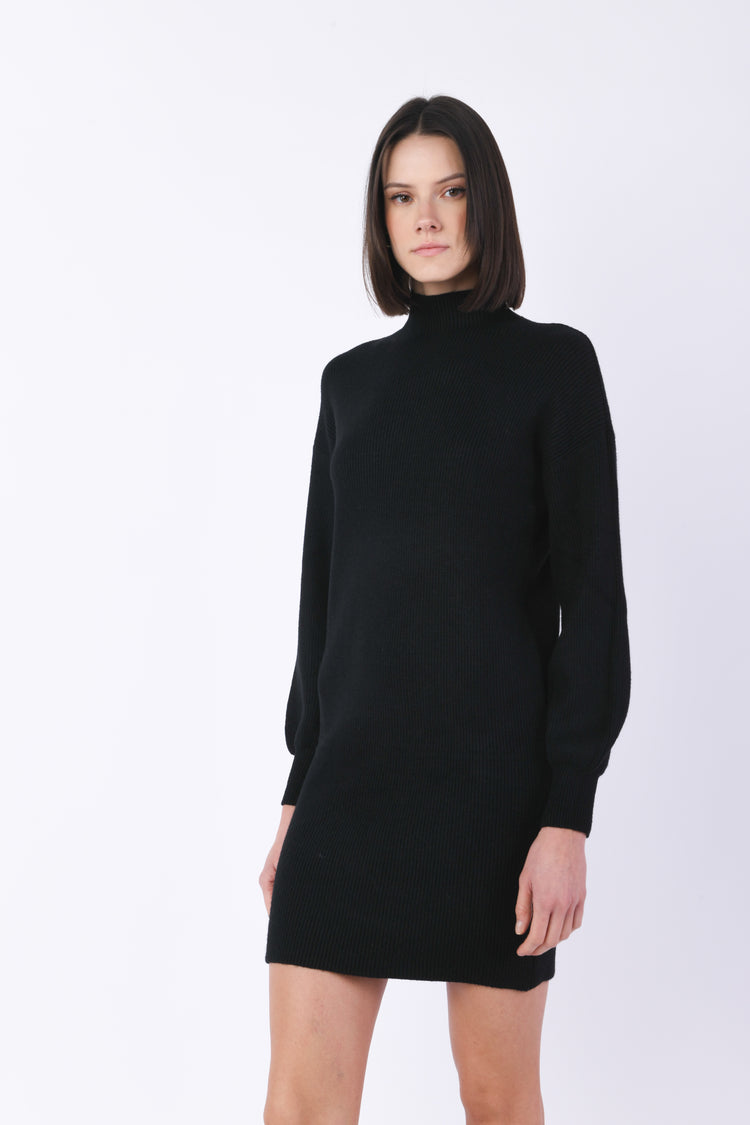 Mini abito in maglia a costine
