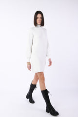 Mini abito in maglia a costine