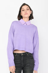 Pull crop boxy-fit
