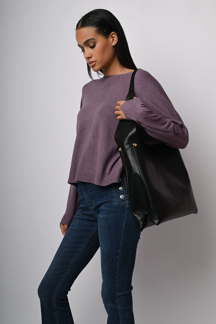 Pull con scollo a barchetta