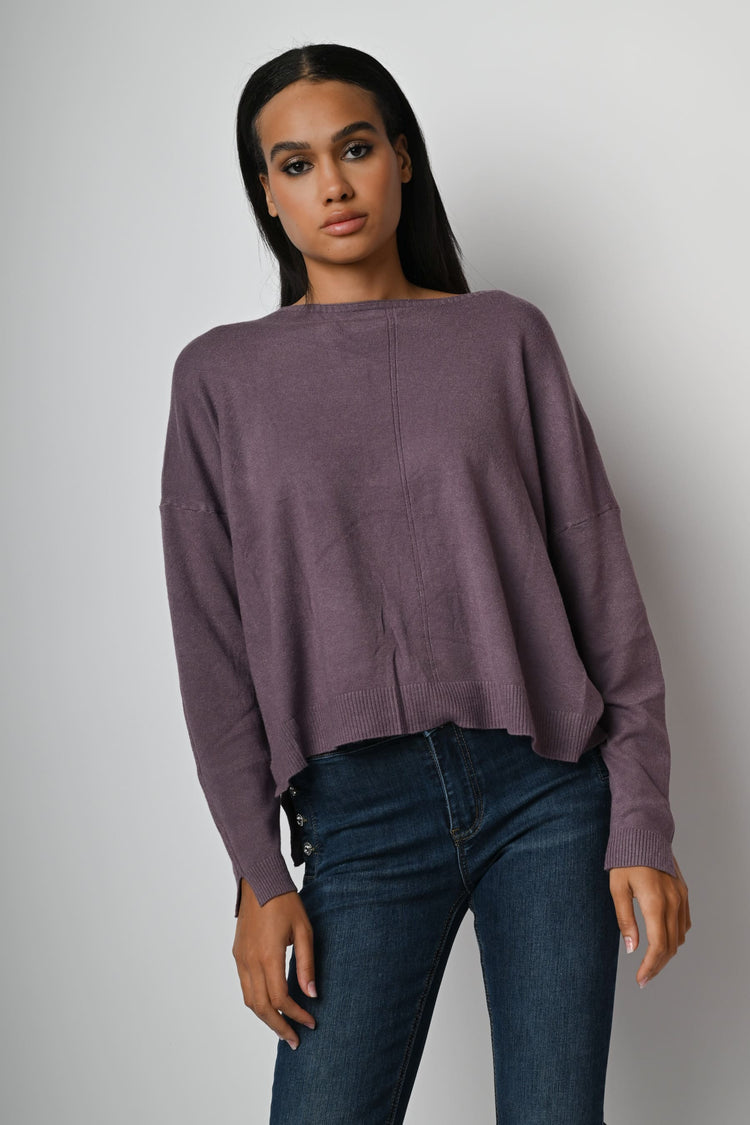 Pull con scollo a barchetta