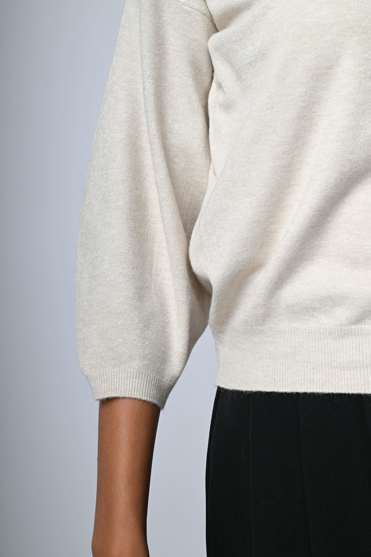 Pull con maniche a palloncino