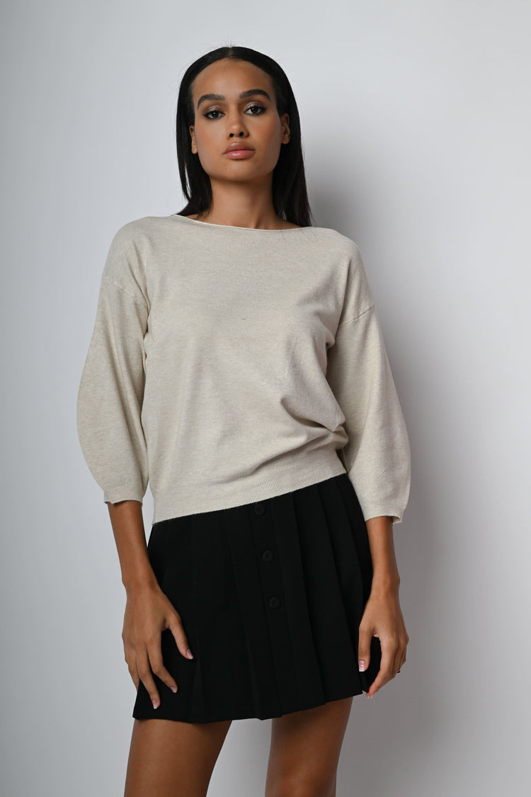 Pull con maniche a palloncino