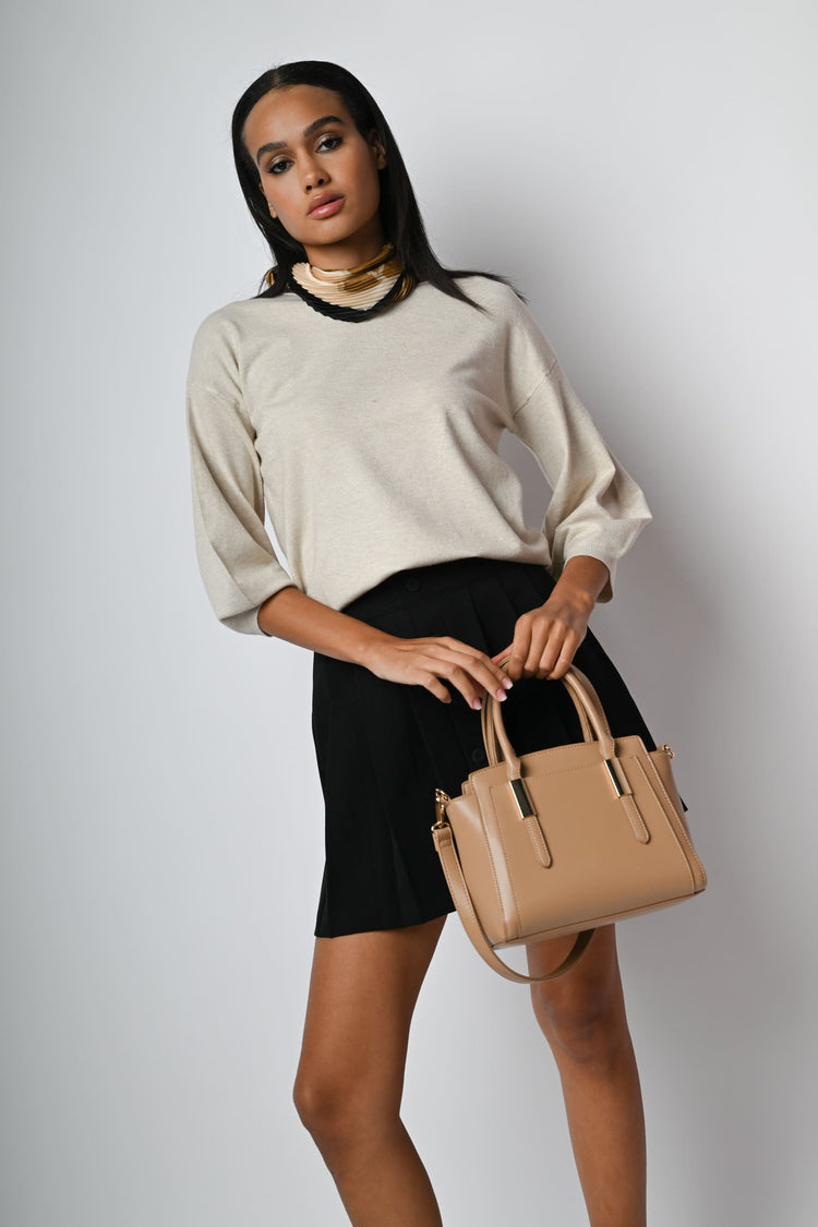 Pull con maniche a palloncino
