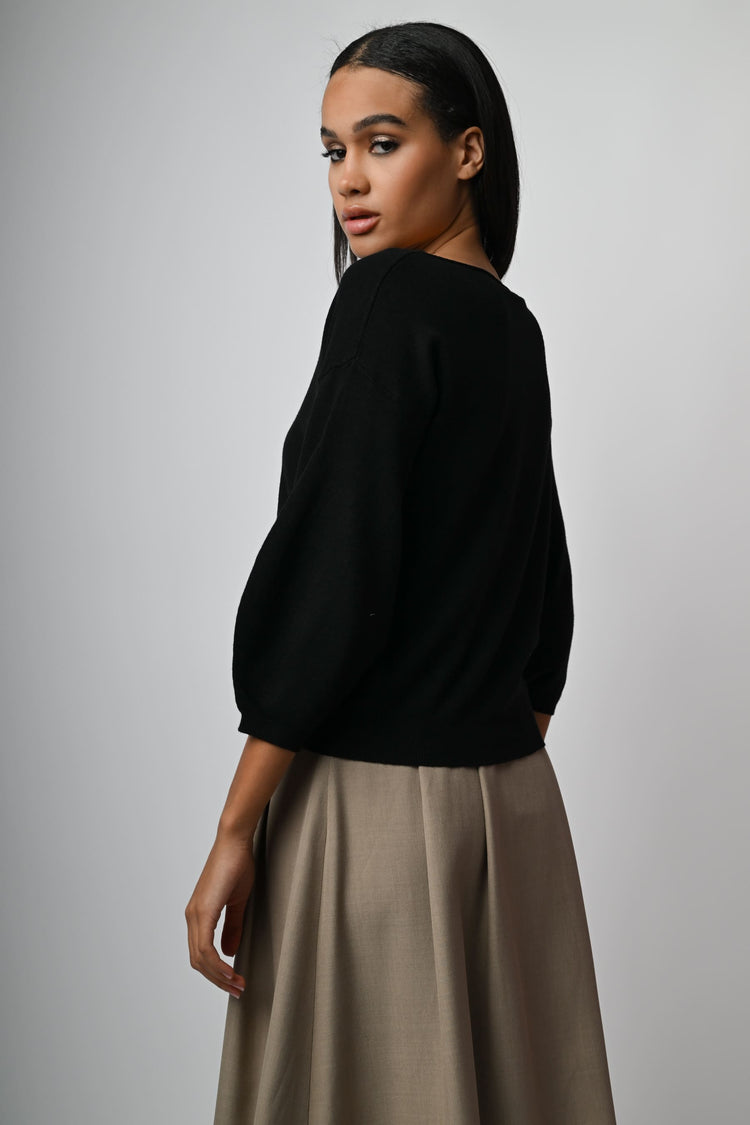 Pull con maniche a palloncino