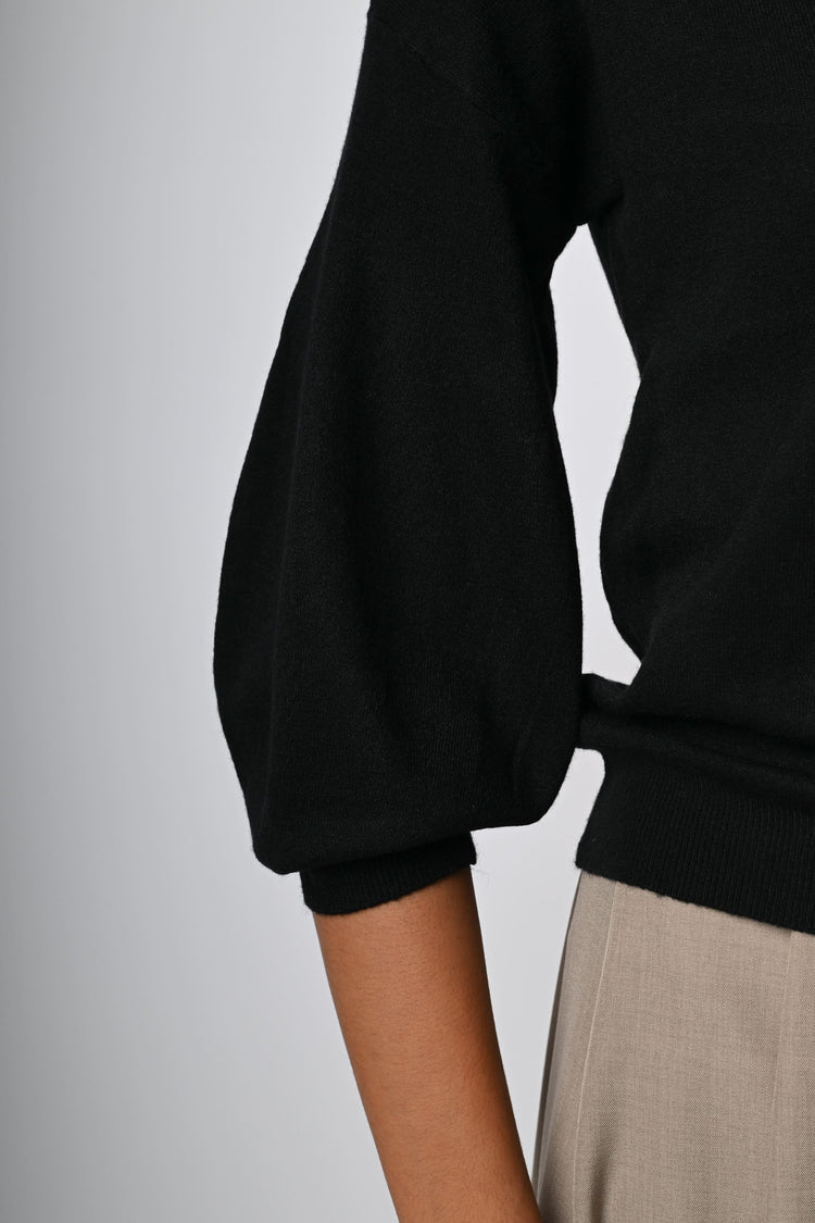 Pull con maniche a palloncino