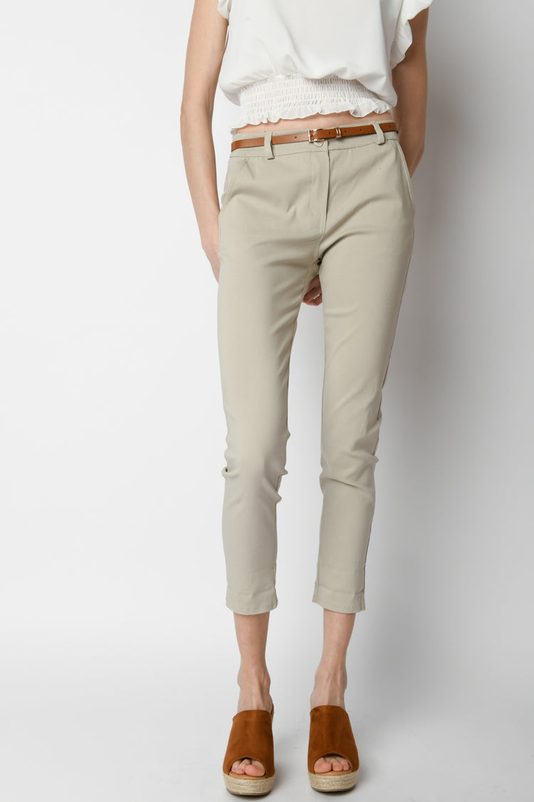 Pantaloni slim-fit con cintura