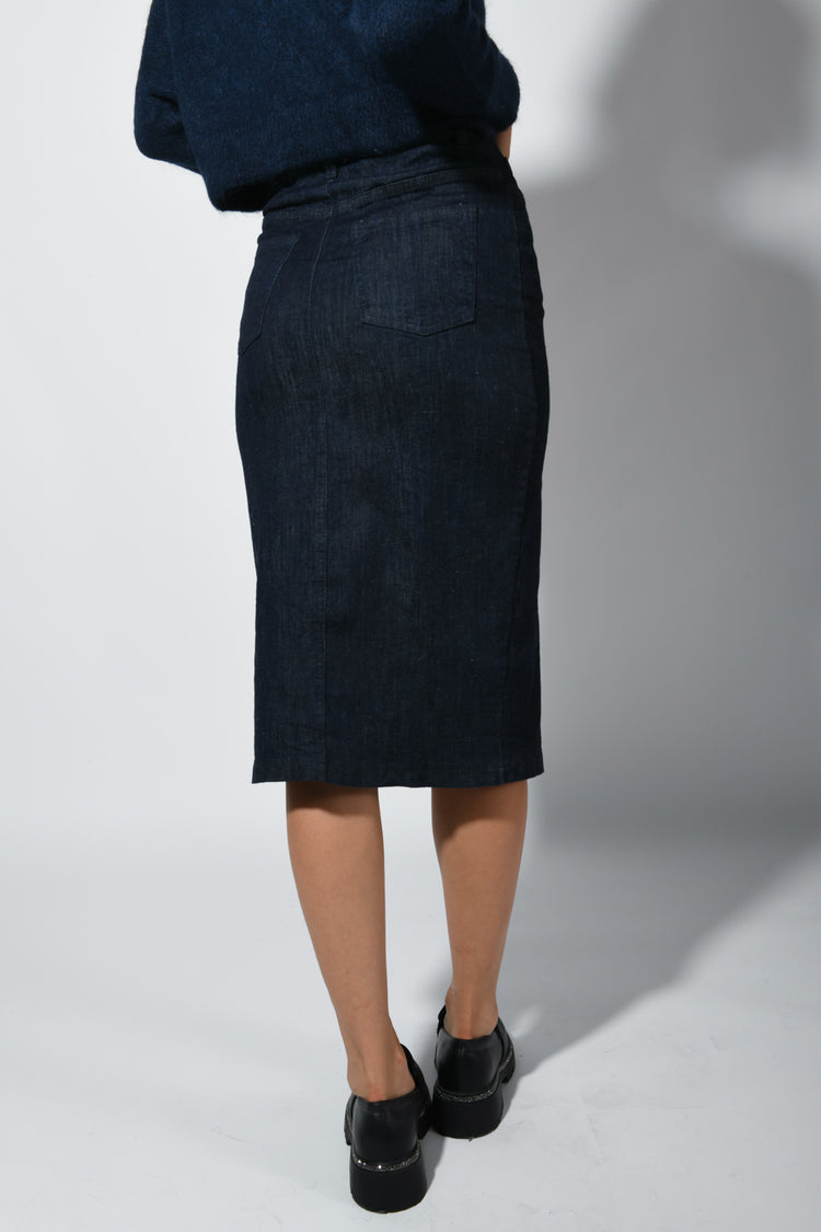 Gonna a tubino in denim
