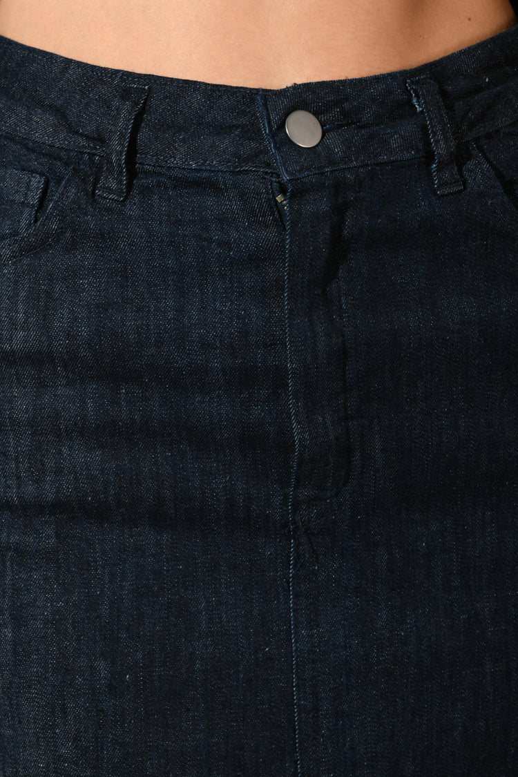 Gonna a tubino in denim