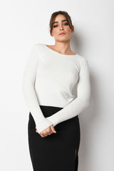 Pull a trecce con scollo tondo