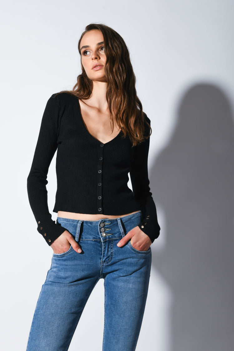 Cardigan misto viscosa