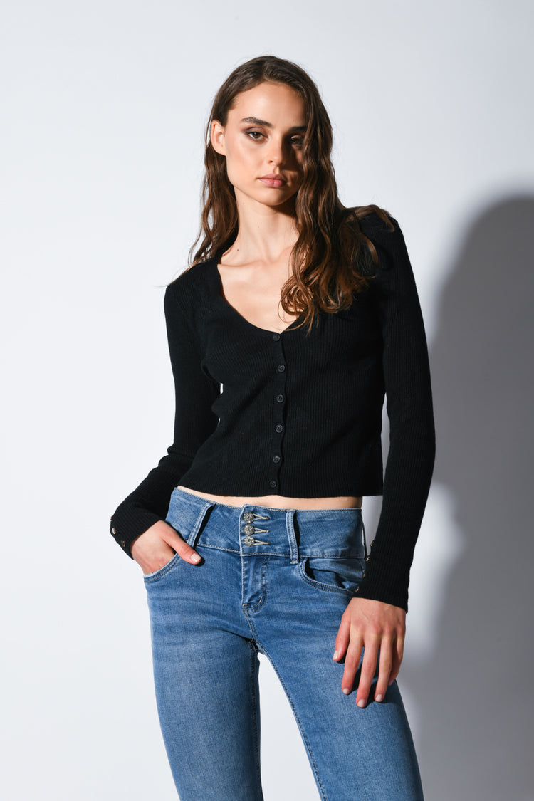 Cardigan misto viscosa