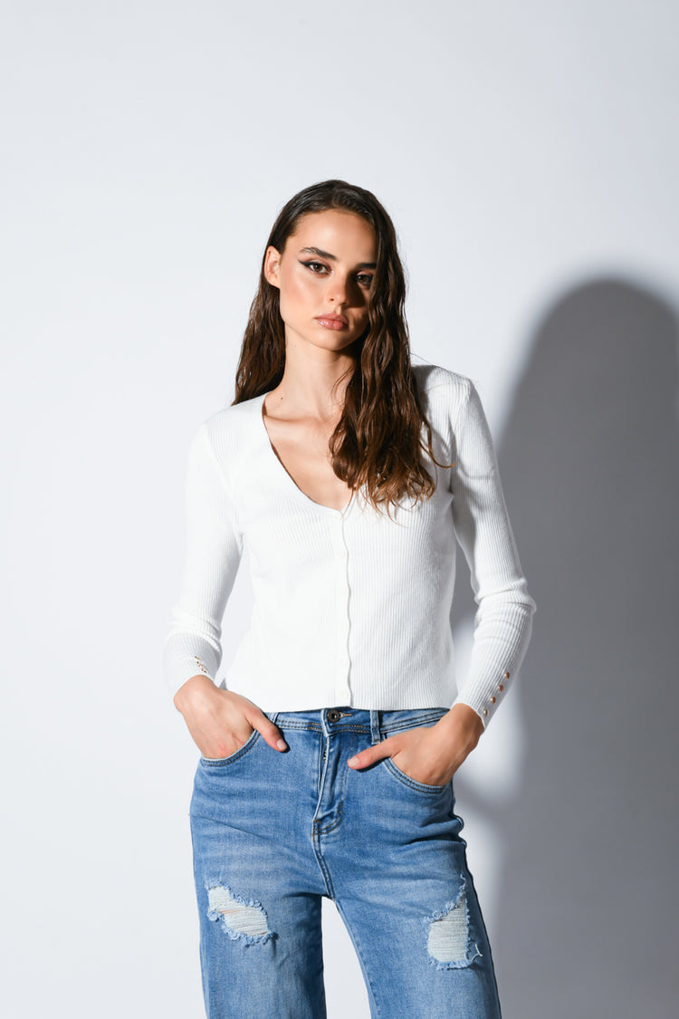 Cardigan misto viscosa