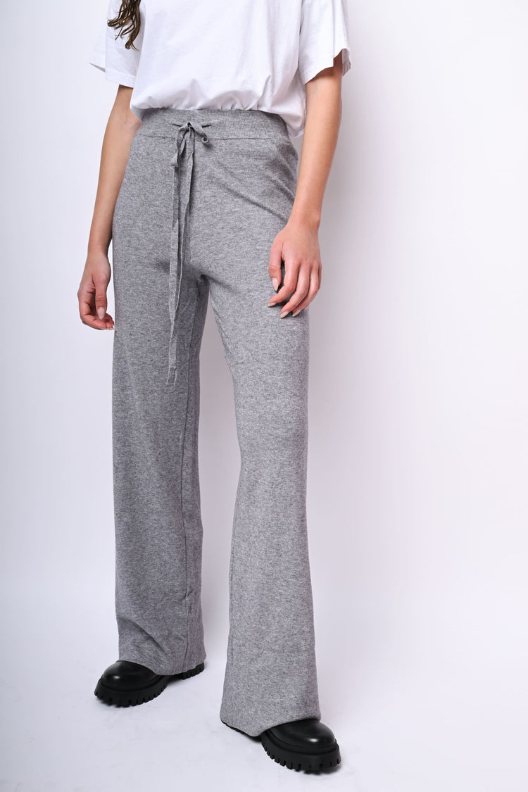 Pantaloni palazzo in maglia
