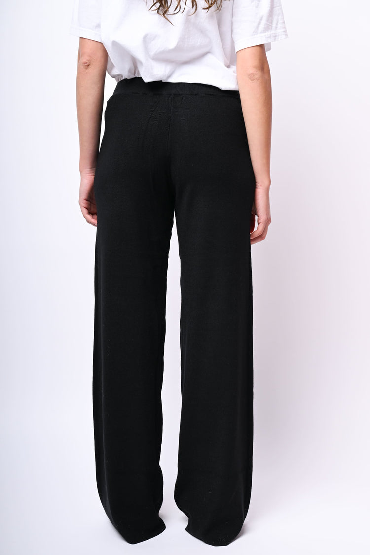 Pantaloni palazzo in maglia