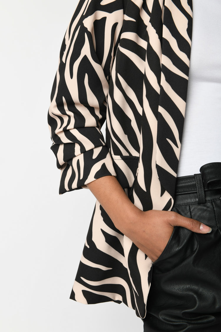 Blazer a stampa zebrata