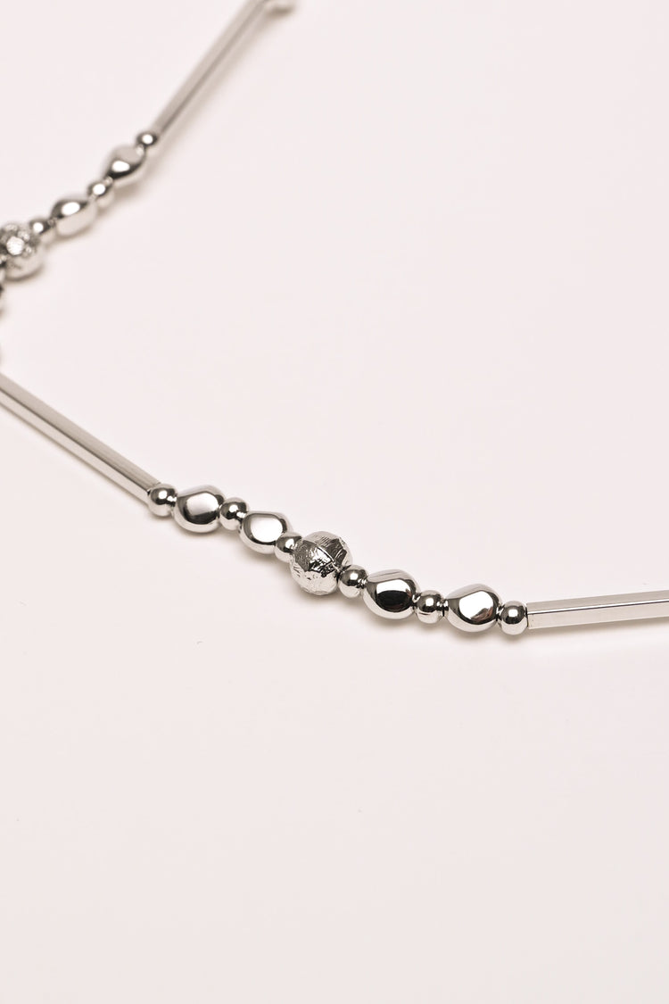 Set collana + bracciale in metallo