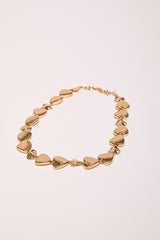 Collana con cuori piatti