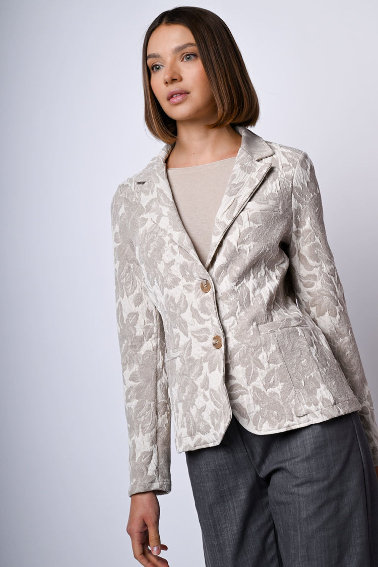 Blazer in jacquard floreale