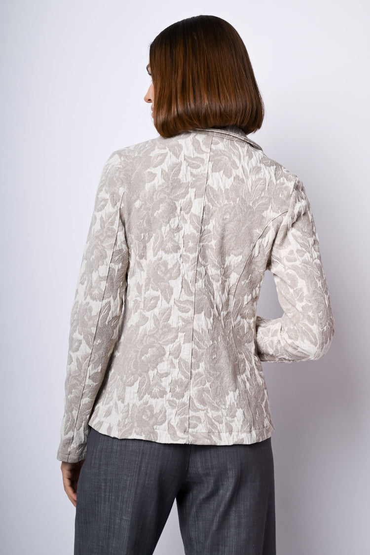 Blazer in jacquard floreale