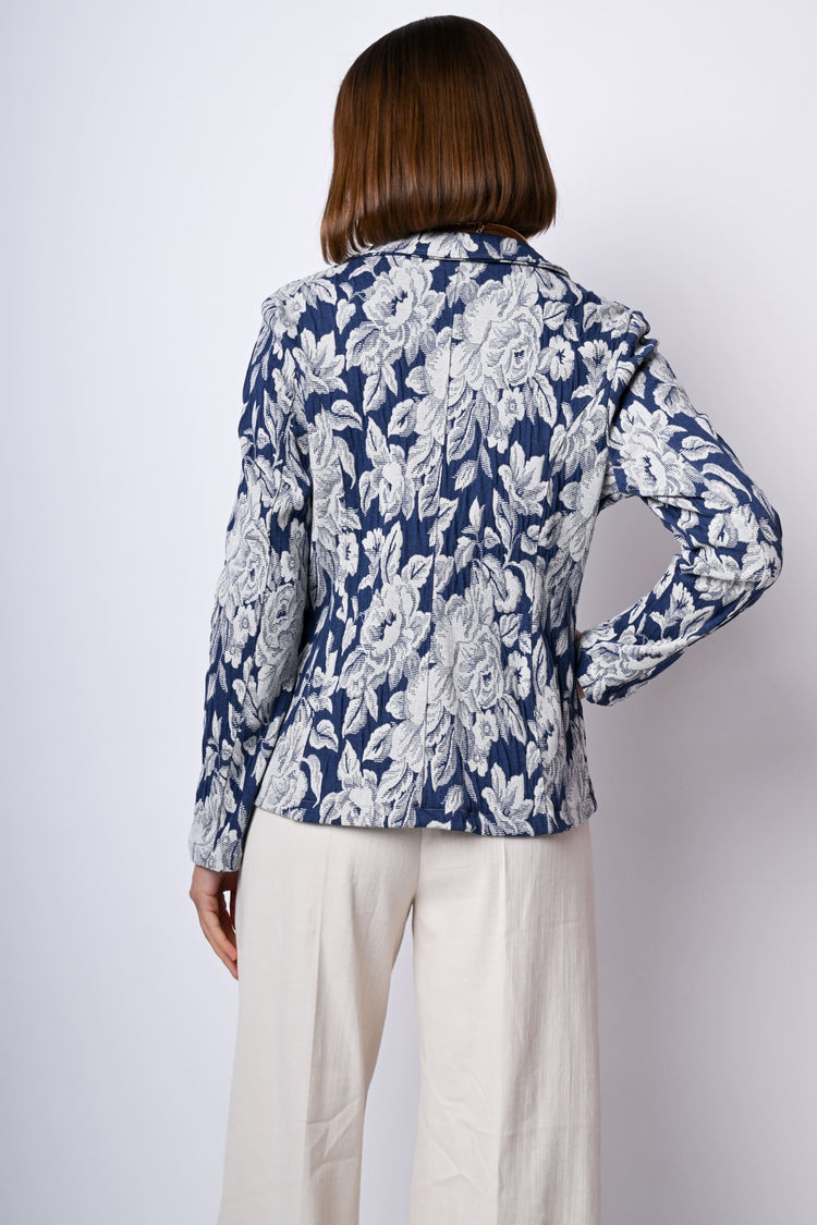 Blazer in jacquard floreale