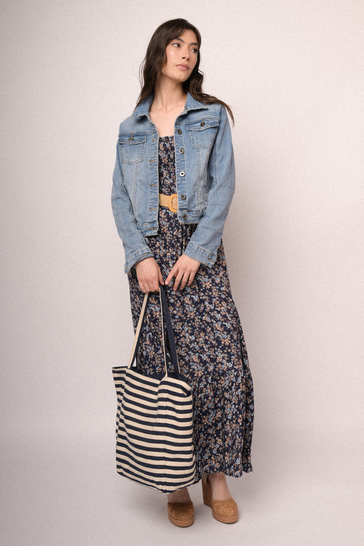 Giacca in denim azzurro