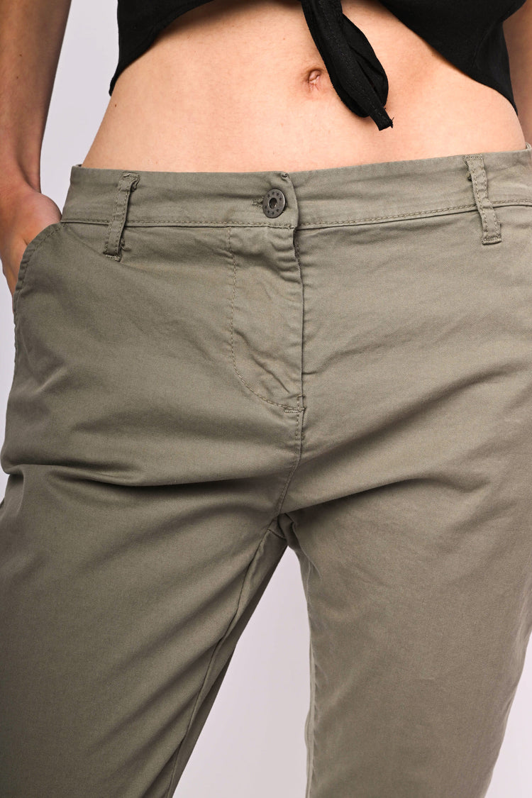 Pantaloni in cotone stretch