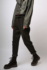 Pantaloni baggy in velluto a coste