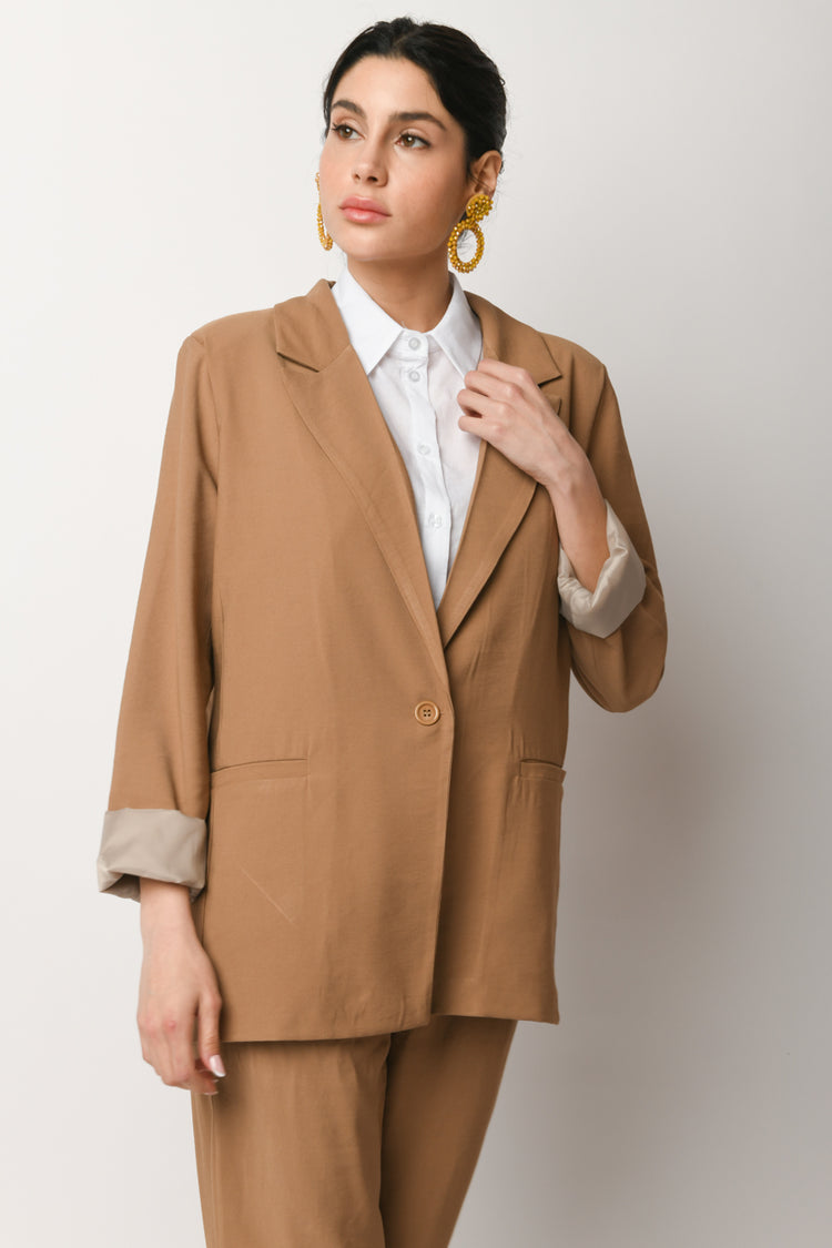 Blazer oversize misto viscosa