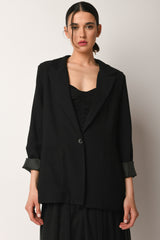 Blazer oversize misto viscosa