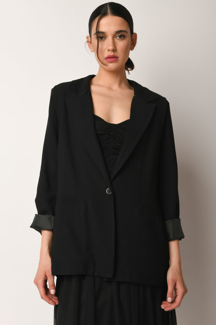 Blazer oversize misto viscosa