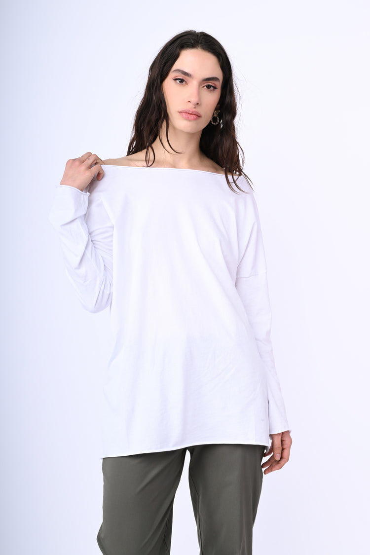 Top in cotone oversize