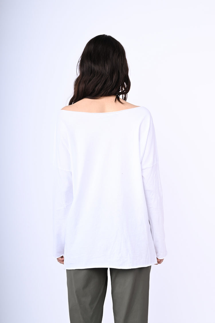 Top in cotone oversize