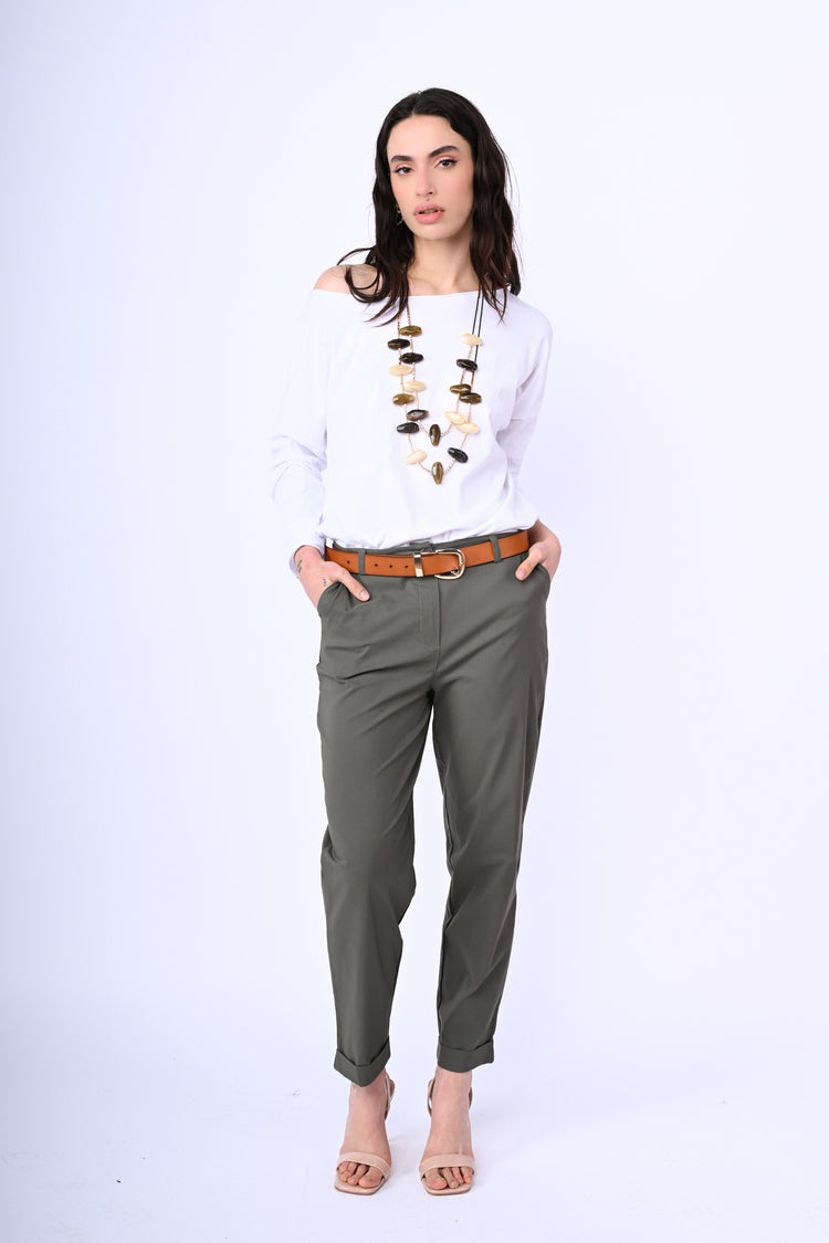 Top in cotone oversize