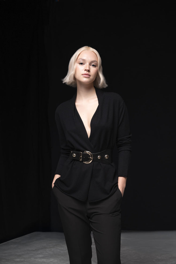Cardigan misto viscosa