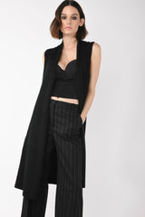 Gilet lungo misto viscosa