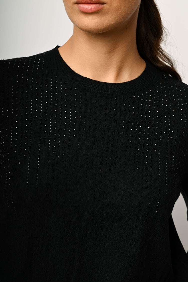 Pull con decorazione strass