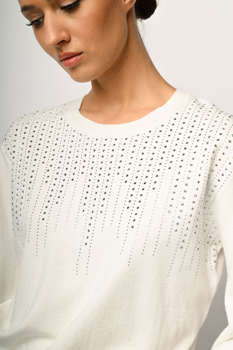 Pull con decorazione strass