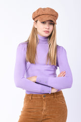 Dolcevita con polsini in lurex